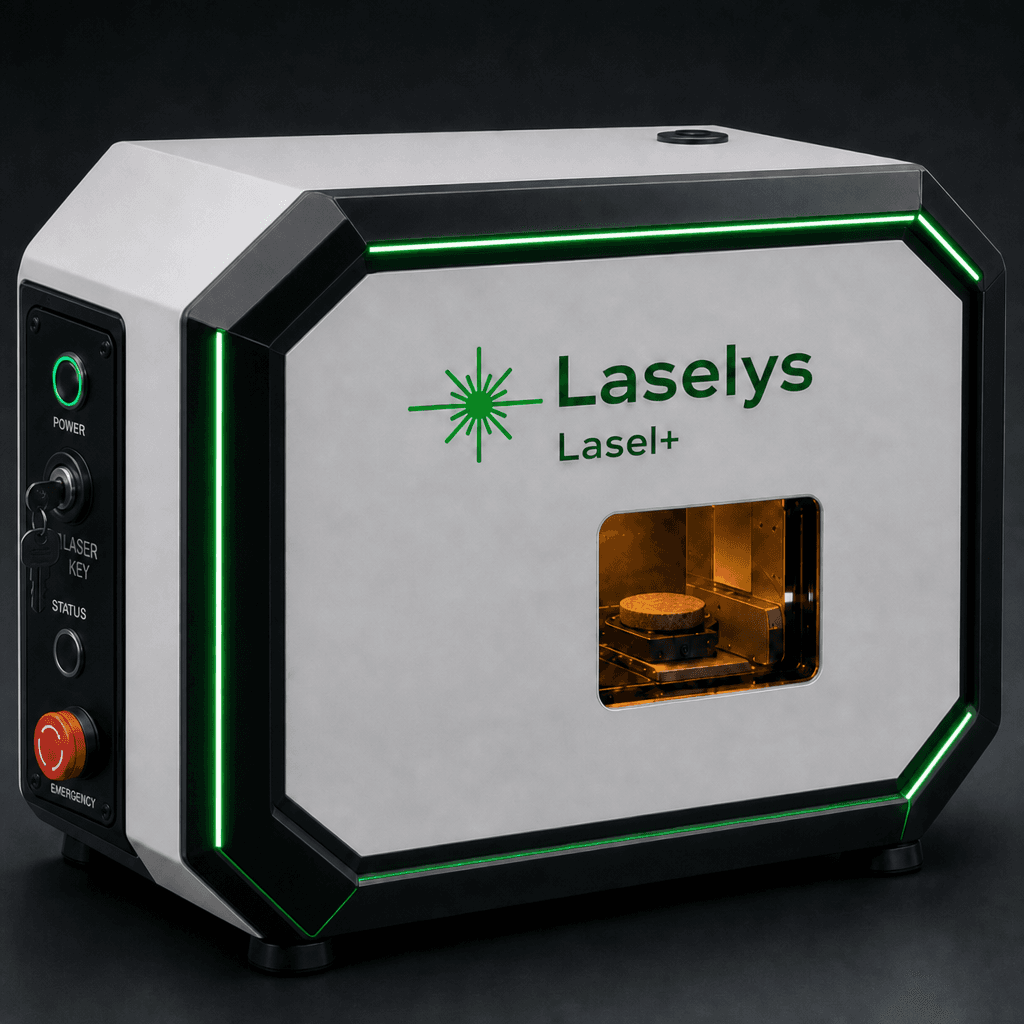 Lasel+ prototype: compact field instrument with a pressed-soil sample chamber.